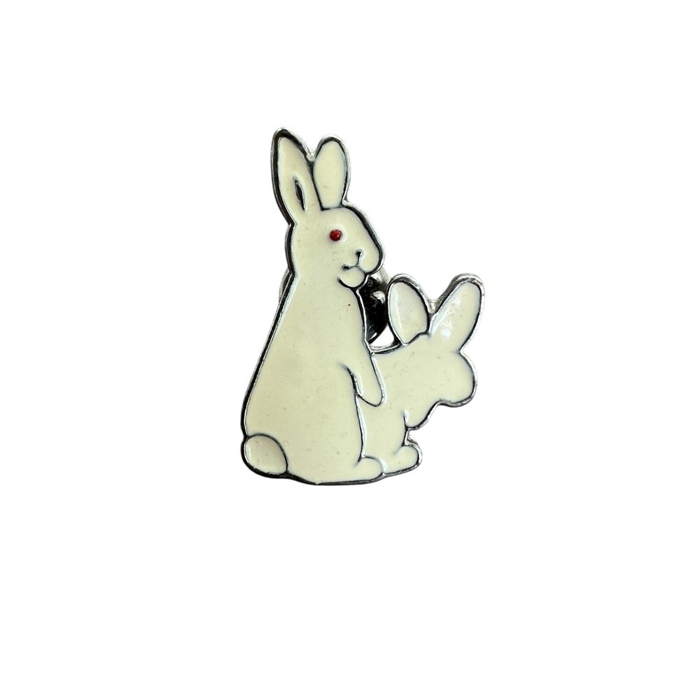 Rabbit Enamel Pin Cute Bunny Lapel Pin Animal Brooch 1.18 Inches‎